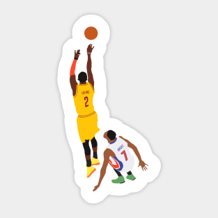 Kyrie Irving Shot Over Brandon Knight Sticker